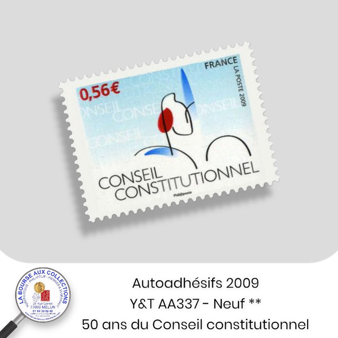 2009 - Autoadhésifs - Y&T n° AA 337 -  50 ans du Conseil constitutionnel - Type I - Neuf **