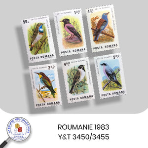 ROUMANIE - 1983 - Y&T n° 3450/3455 - Oiseaux du delta du Danube