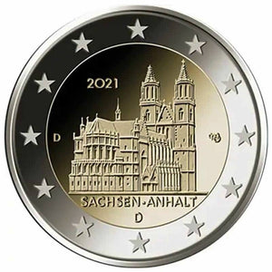 2 euro ALLEMAGNE 2021 - Saxe-Anhalt, cathédrale de Magdebourg