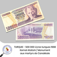 Charger l&#39;image dans la galerie, TURQUIE - 500 000 Livres turques 1998 - Pick.212
