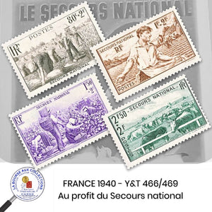 1940 - Y&T 466/469 - Au profit du Secours national  - Neuf **