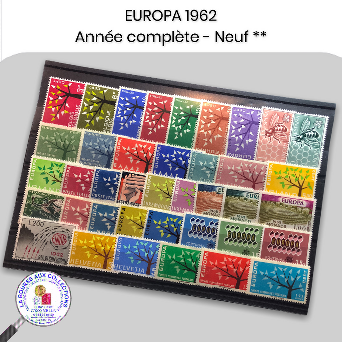 Année complète timbres EUROPA 1962 - Neufs **