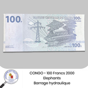 CONGO - 100 Francs 2000 - Pick92A