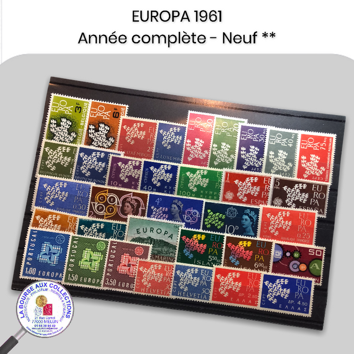 Année complète timbres EUROPA 1961 - Neufs **