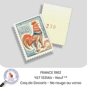 1962 - Y&T 1331Ab - Type coq de Decaris - Neuf **