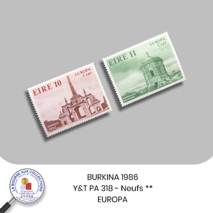 IRLANDE 1978 - Y&T 394/395 - Europa/Monuments - NEUF **