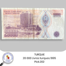 Charger l&#39;image dans la galerie, TURQUIE - 20 000 LIVRES TURQUE - 1995 - Pick.202
