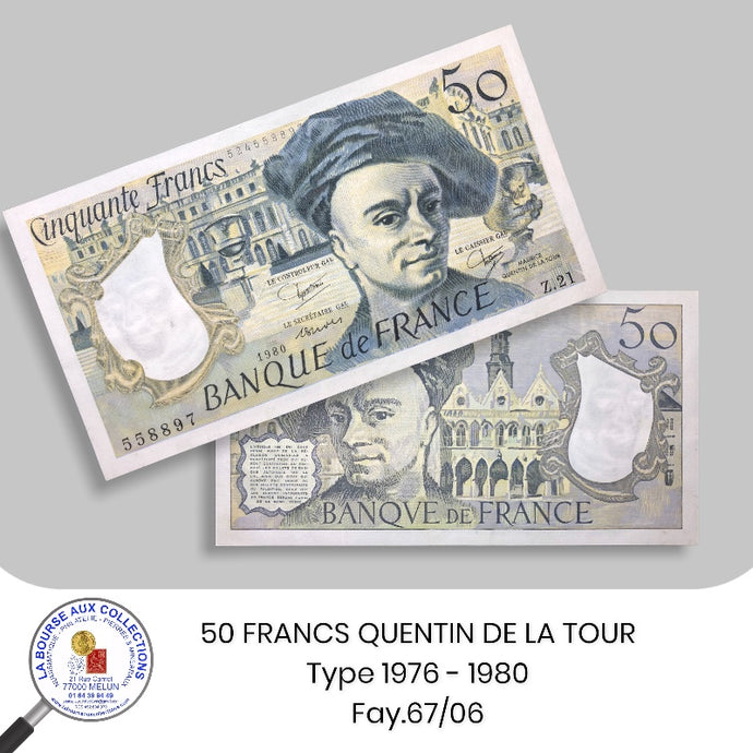 50 FRANCS Quentin de la Tour, type 1976 - 1980 - Fay.67/06
