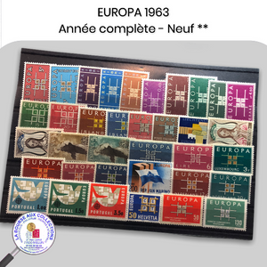 Année complète timbres EUROPA 1963 - Neufs **