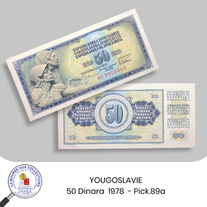 YOUGOSLAVIE - 50 Dinara  1978  - Pick.89a