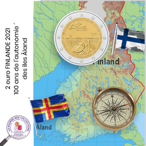 2 euro FINLANDE 2021 - 100 ans de l’autonomie des îles Åland