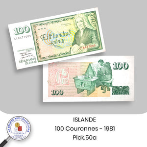 ISLANDE - 100 Couronnes - 1981 . Pick.50a - NEUF/UNC