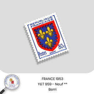 1953 - Y&T 959 - Armoiries de Provinces - Neuf **