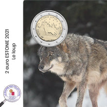 Charger l&#39;image dans la galerie, 2 euro ESTONIE 2021 - Le loup
