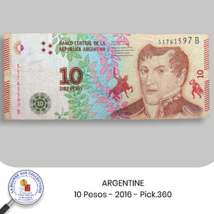 ARGENTINE - 10 Pesos - 2016 - Pick.360