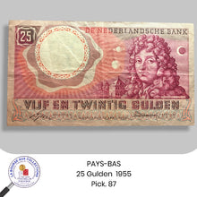 Charger l&#39;image dans la galerie, PAYS-BAS - 25 Gulden  1955 - Pick. 87
