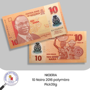 NIGERIA - 10 Naira 2016 / polymère - Pick39g - NEUF / UNC