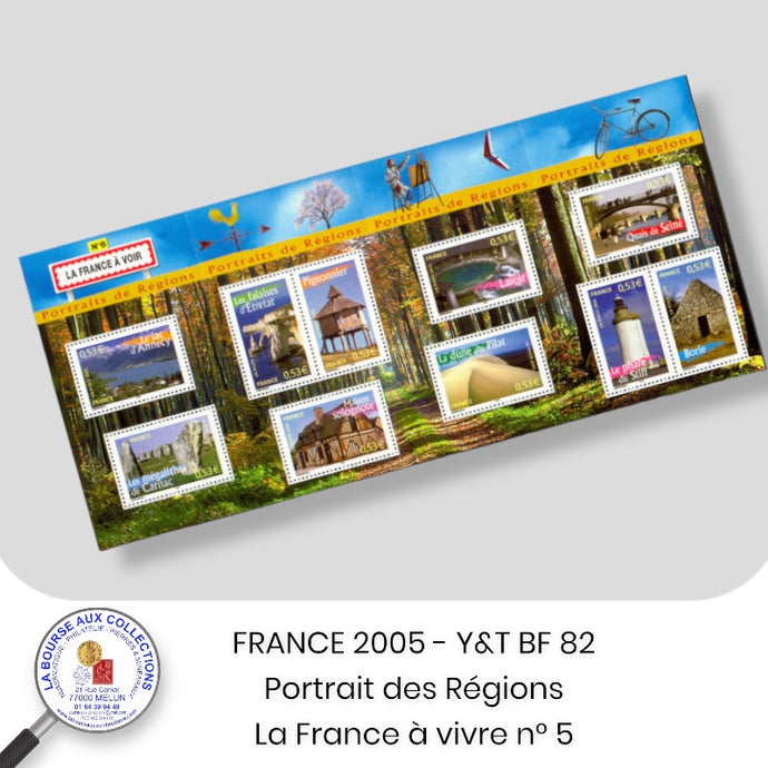 2005 - BF n° 82 -  Portraits de régions. La France a vivre N° 5 - Neuf **