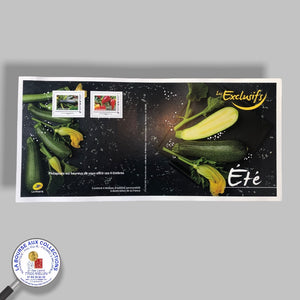 2022 - Collector 4 timbres adhésifs TVP - Les Exclusifs - ÉTÉ - Courgettes / Poivrons