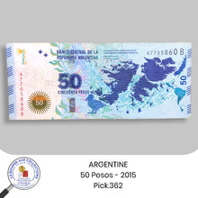 Charger l&#39;image dans la galerie, ARGENTINE - 50 Pesos - 2015 - Pick.362
