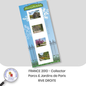 2013 - Collector 4 TP - Parcs et jardins de Paris, RIVE DROITE