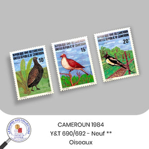 CAMEROUN 1983 - Y&T 690/692 - Faune / Oiseaux - Neuf **