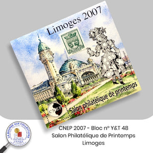 CNEP 2007 - Bloc n° Y&T 48 - Salon Philatélique de Printemps - Limoges.