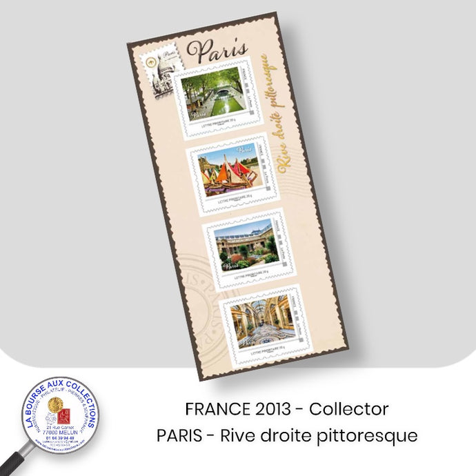 2013 - Collector 4 TP -  PARIS - Rive droite pittoresque.