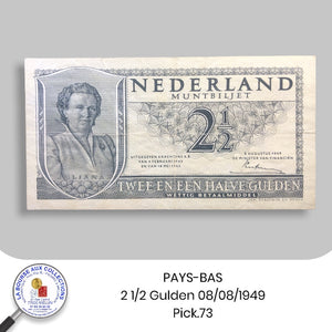 PAYS-BAS - 2 1/2 Gulden 08/08/1949 - Pick.73