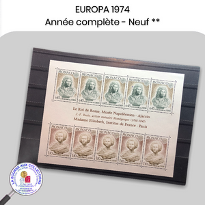 Année complète timbres EUROPA 1974 - Neufs **