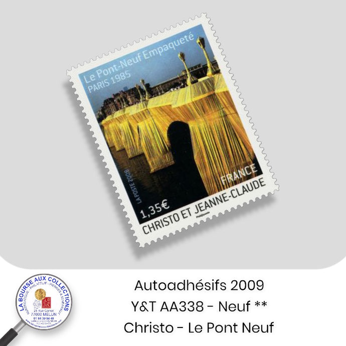 2009 - Autoadhésifs - Y&T n° AA 338 -  Christo - Le Pont Neuf à Paris - Neuf **
