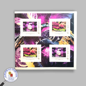 2022 - Collector 4 timbres adhésifs TVP - Les Exclusifs - HIVER- Les choux rouges / Les betteraves rouges