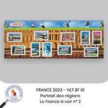 Charger l&#39;image dans la galerie, 2003 - BF n° 61 - Portrait des régions / La France à voir n° 2  - Neuf **
