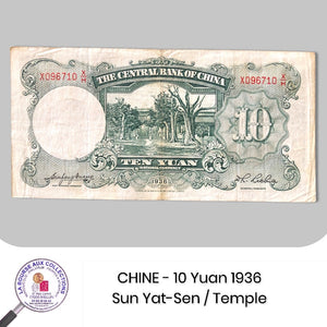 CHINE - 10 Yuan 1936 - Pick.214