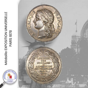 Médaille EXPOSITION UNIVERSELLE PARIS 1878