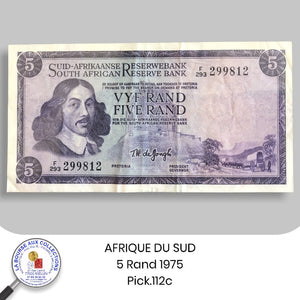 AFRIQUE DU SUD - 5 RAND 1975 . Pick.112c