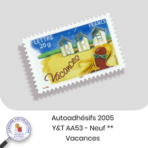 2005 - Autoadhésifs -  Y&T n° AA 53 (3788) - Vacances - Neuf **