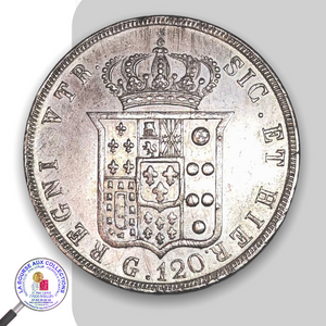 ITALIE - Royaume des Deux-Siciles - Ferdinand II (1830/1859) - 120 GRANA 1845 Naples