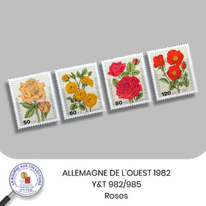 ALLEMAGNE DE L’OUEST 1982 - Y&T 982/985 - Roses – Neufs **