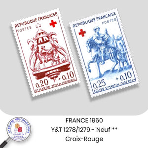 1960 - Y&T 1278/1279 - Au profit de la Croix-Rouge - Neuf **