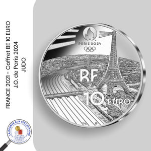 10 euro FRANCE 2021 -  J.O. de Paris 2024 - JUDO - Coffret BE