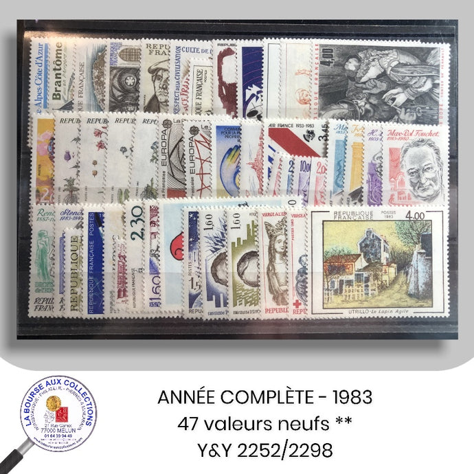 Année complète - FRANCE 1983 - Timbres neufs **