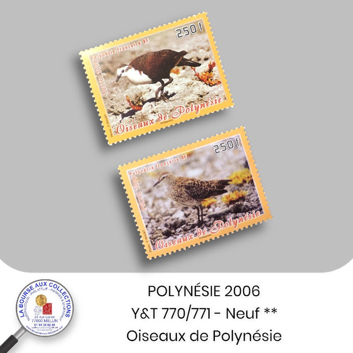 POLYNÉSIE 2006 - Y&T 770/771 - Oiseaux de Polynésie - Neuf **