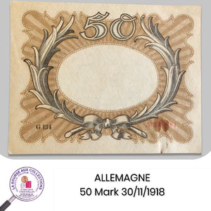 ALLEMAGNE - 50 Mark 30/11/1918 - Pick.65
