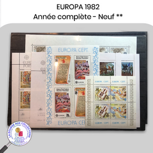 Année complète timbres EUROPA 1982 - Neufs **