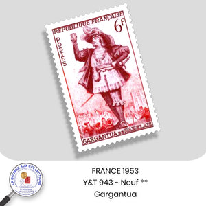 1953 - Y&T 943 - Théâtre Français / Gargantua - Neuf **