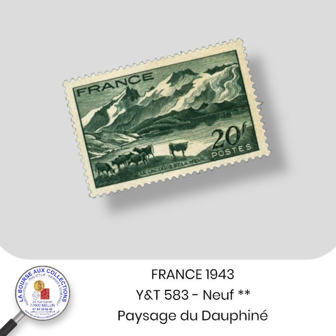 1943 - Y&T 582 - Paysage du Dauphiné - Neuf **