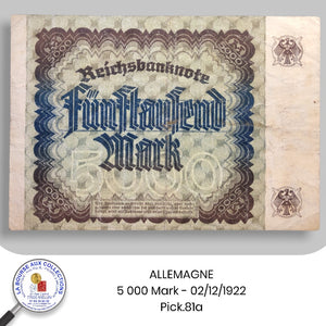 ALLEMAGNE - 5 000 Mark - 02/12/1922 - Pick.81a