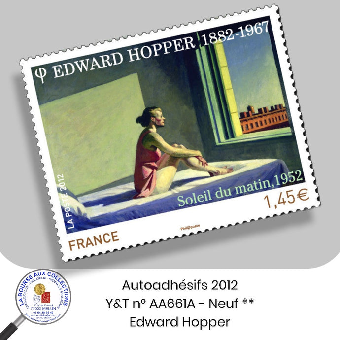 2012 - Autoadhésifs - Y&T n° AA 661A - Série artistique / Edward Hopper - Neuf **