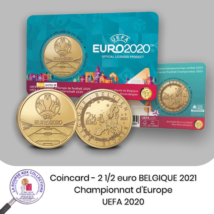 2 1/2 euro BELGIQUE 2021 -  Championnat d’Europe UEFA™ Euro 2020
